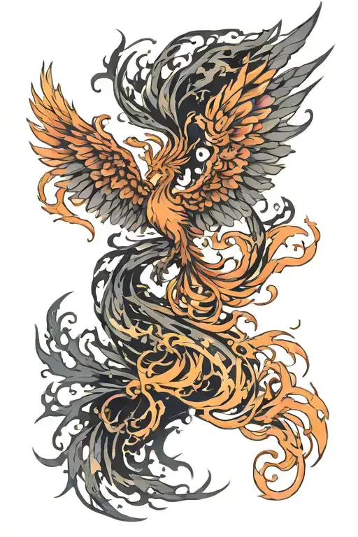 Phoenix Rising From Ashes