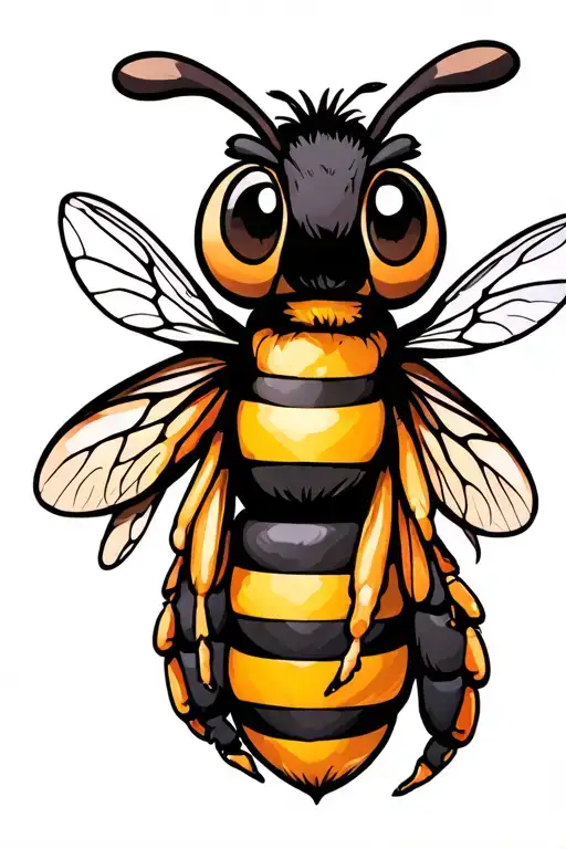 Bee Cartoon Style