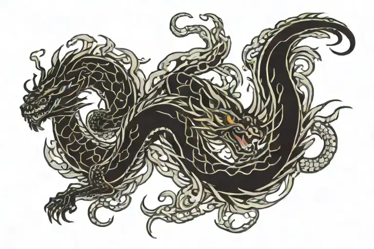 Dragon Armband Tattoo Featuring Shen Long
