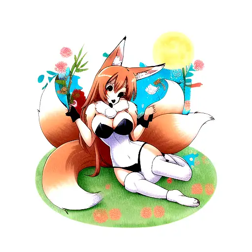 Furry Fox Love A Furry Bunny