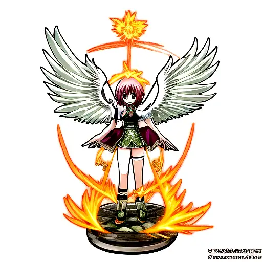 Celtic Chromatic Phoenix Wings