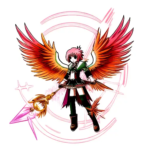 Celtic Chromatic Phoenix Wings