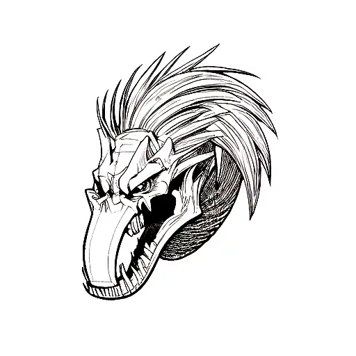 Dragon With Skull In His Mouth