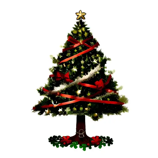 Christmas Tree And Clover