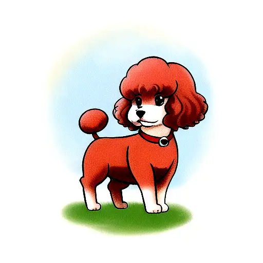 Asian Red Mini Poodle