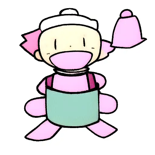 Pink Chef Voodoo Doll