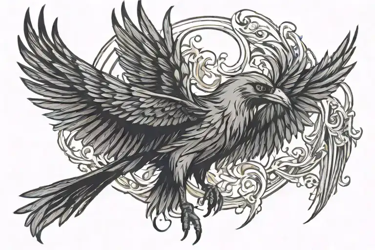 Winged Crow