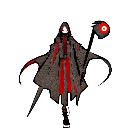 Grim Reaper With Red Eyes