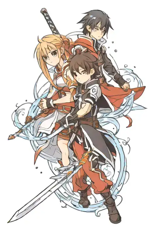 Sword Art Online Kirito Sword X Asuna