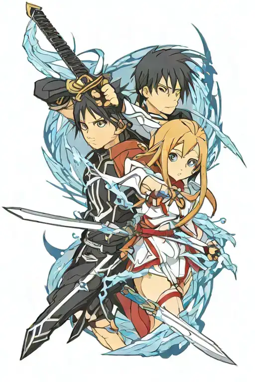 Sword Art Online Kirito Sword X Asuna