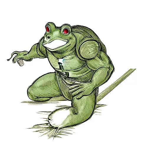 Guts From Berserk If He Was A Frog