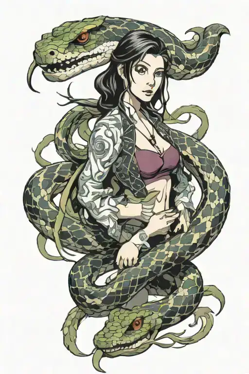 Ashleigh Paulsen With Snake