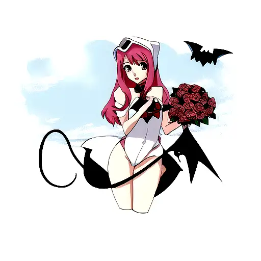 Manta With A Rose Tail