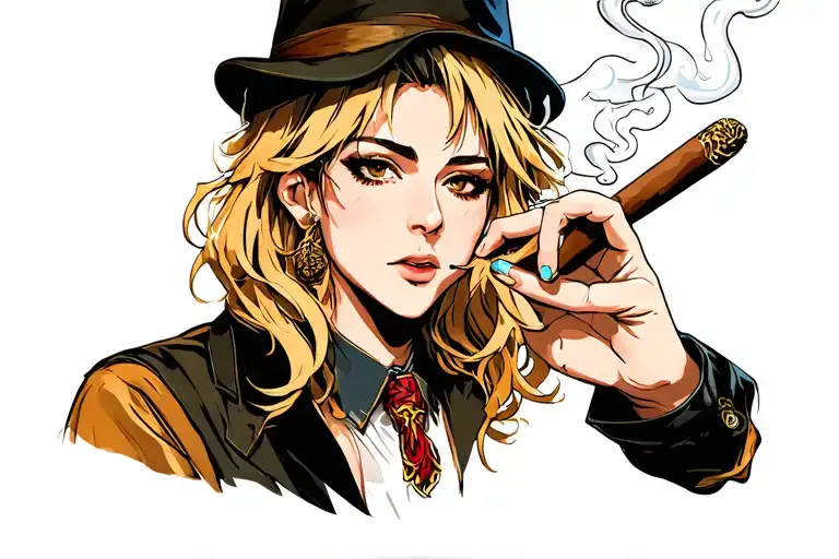 Cover Smoking A Cigar