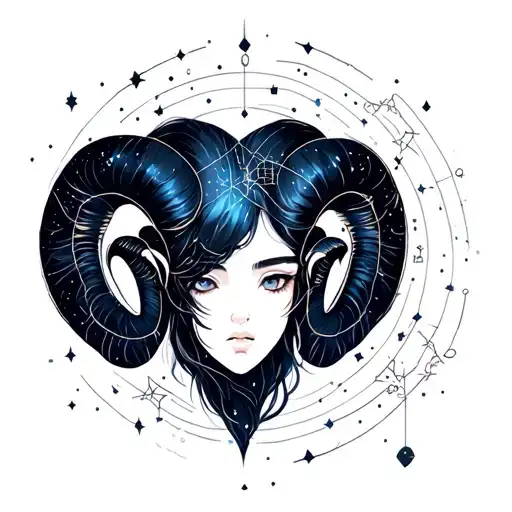 Constellation And Aries Sign