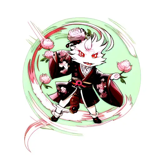 Japanese Dragon With Peony