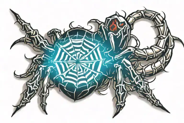 Spider With 8 On It Back