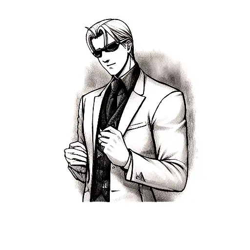 Albert Wesker Holding A Rose