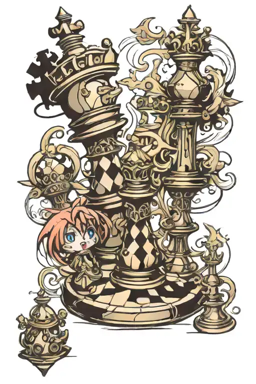 Anime Chess Piece