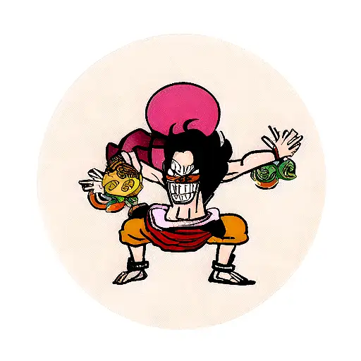 Combine Elements From One Piece And Dragon Ball Into A Unique Tattoo Design