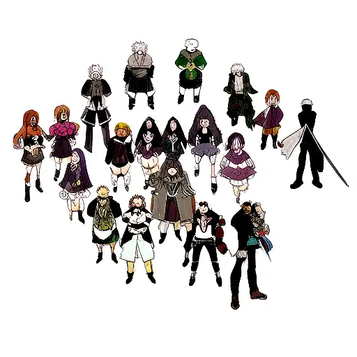 A Group Of Rpg Game Characters Cosplaying As Famous Anime Characters