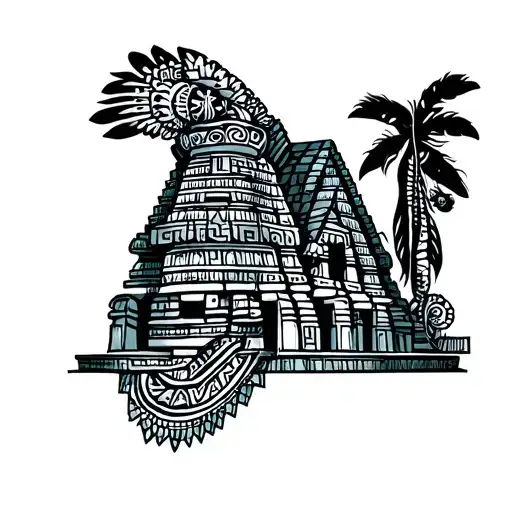 Guatemalan Mayan And Temple Tribal