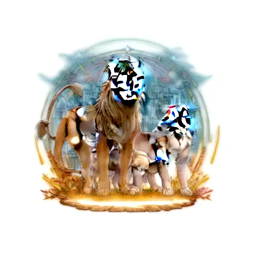 Truth Speaking Invincible Lion Under Light At Dawn