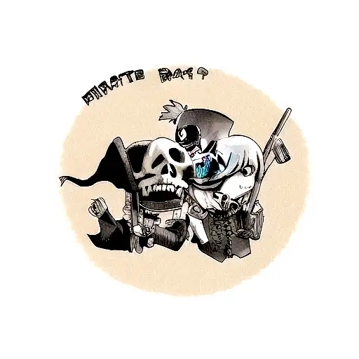 Pirate Skull With Number 61