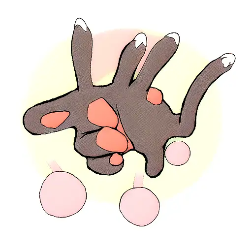 Cat Scratching With One Paw