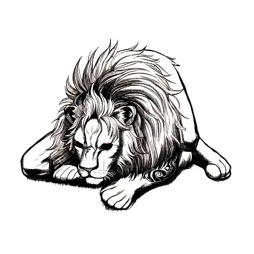 Lion In The Style Of A Yakuza