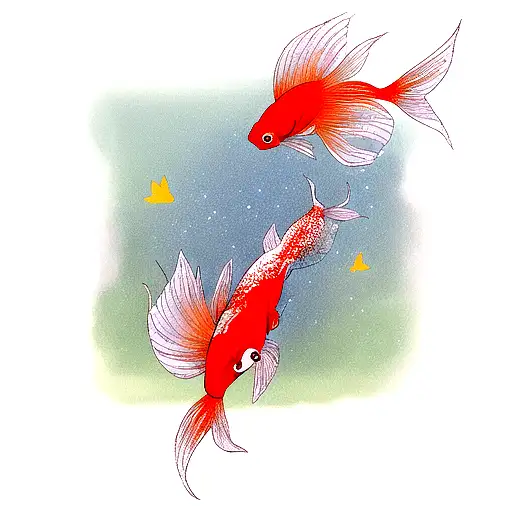 Two Beautiful Fish Koi