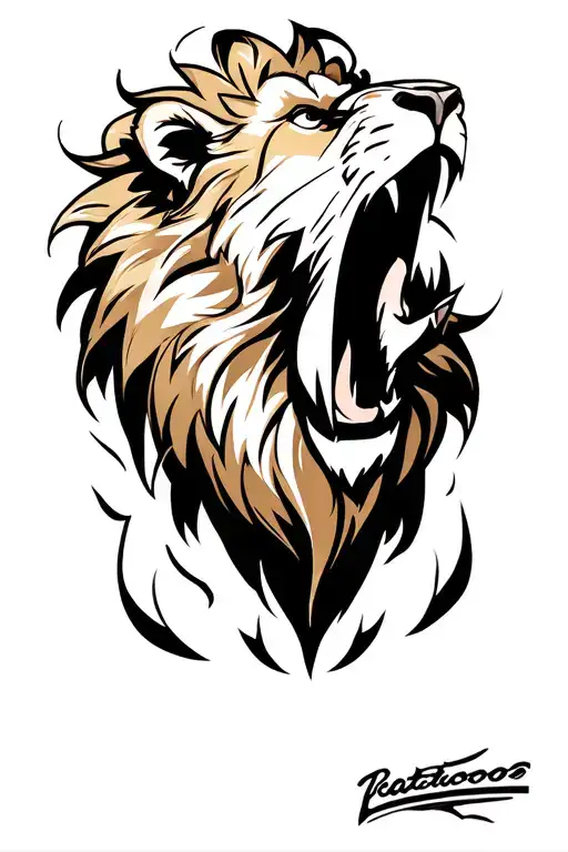 Lion Roaring