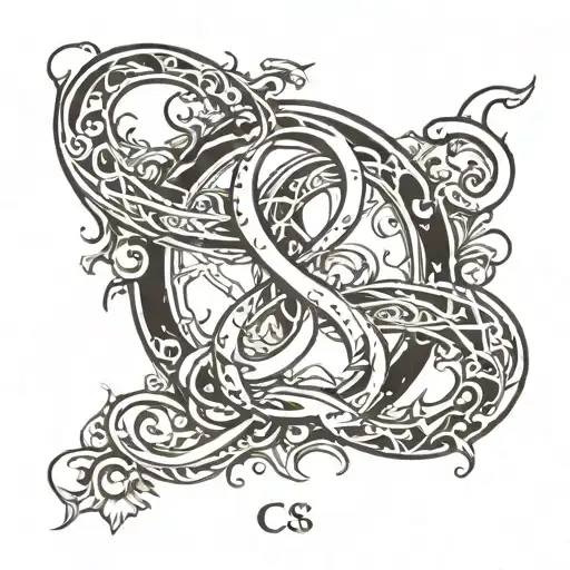Infinity Symbol With The Letters C S