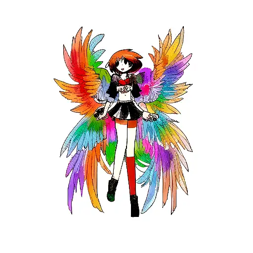 Phoenix In Semicolon Outline