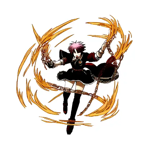 Phoenix Grasping Broken Chain