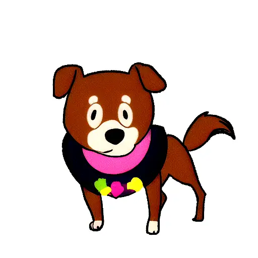 A Mix Between A Ham And A Dog With Cartoon Style