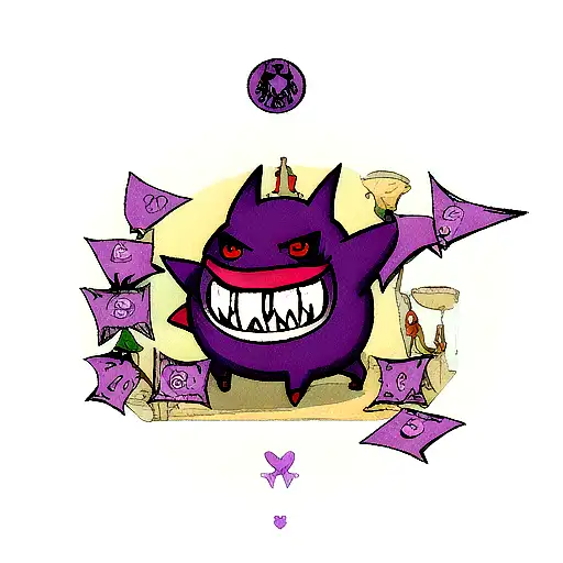 Gengar Tarot Card