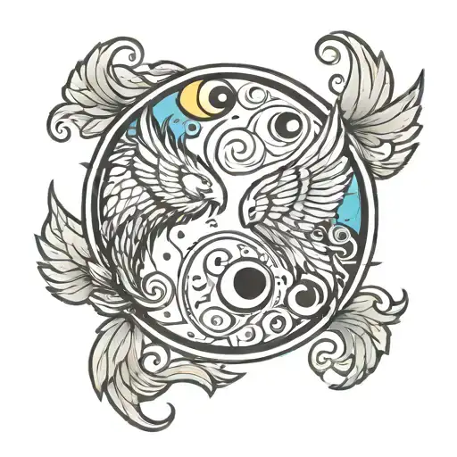 Jelly Bean Buffalo Wing Ying Yang Symbol Made