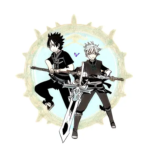 Asta's Swords From Black Clover With Kirito's Swords