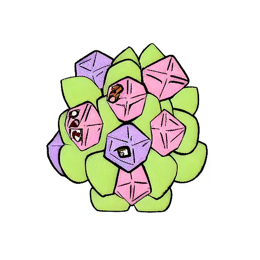 D20 Chibi Dragon Flowers
