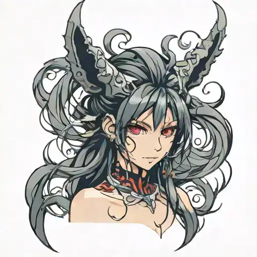 Beautiful Demon Girl