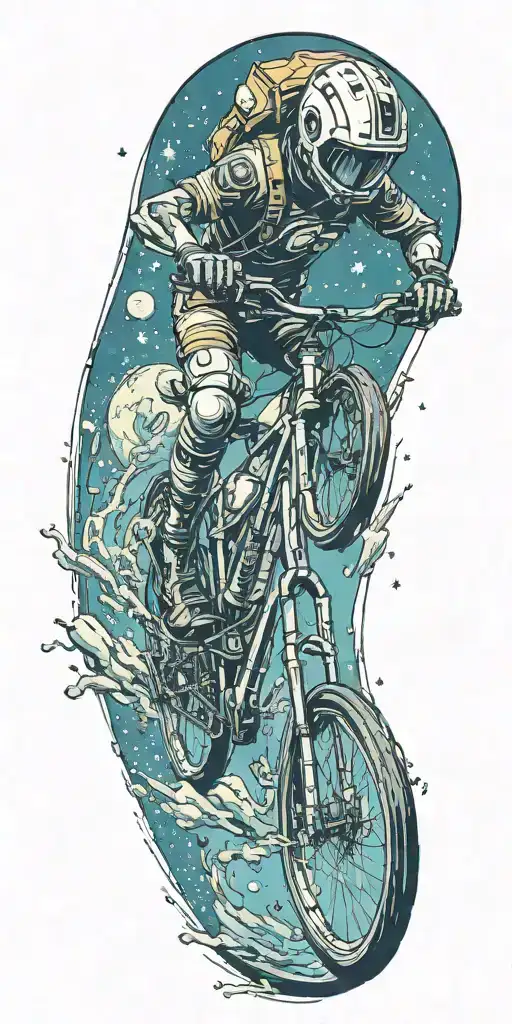 Bicycling In Space Themed