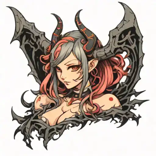 Beautiful Demon Girl