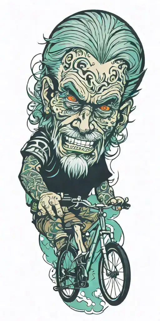 Mr Mike On A Bicycle