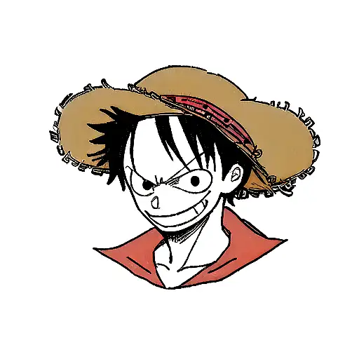 A Portrait Of Luffy From One Piece