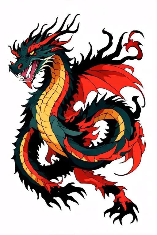 Kaido Form Dragon Wrapping Around The