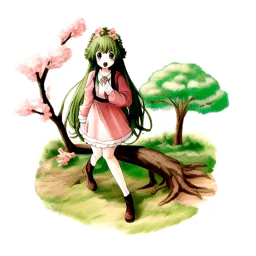 Anime Nature Girl