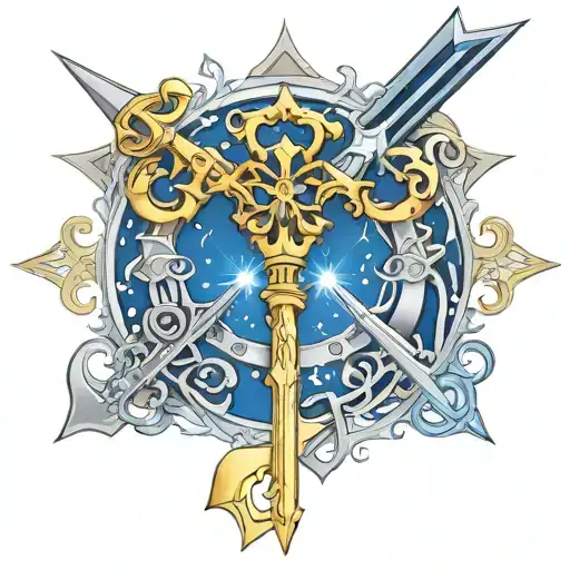 Oathkeeper Key From Kingdom Hearts And Key Of Starry Sky From Fairy Tail