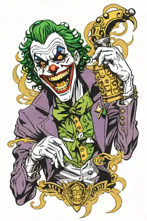 Joker With Gold Grills