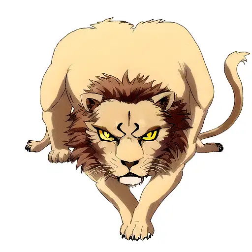 A Chimera Lion Looking With Fierce Eyes